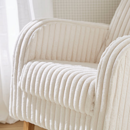 CuddleCo Etta Faux Fur Nursing Chair - Cream