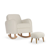 CuddleCo Etta Nursing Chair & Footstool - Boucle Off White