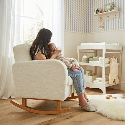 CuddleCo Etta Boucle Nursing Chair - Off White