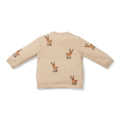 Little Dutch Knitted Christmas Sweater - Reindeers