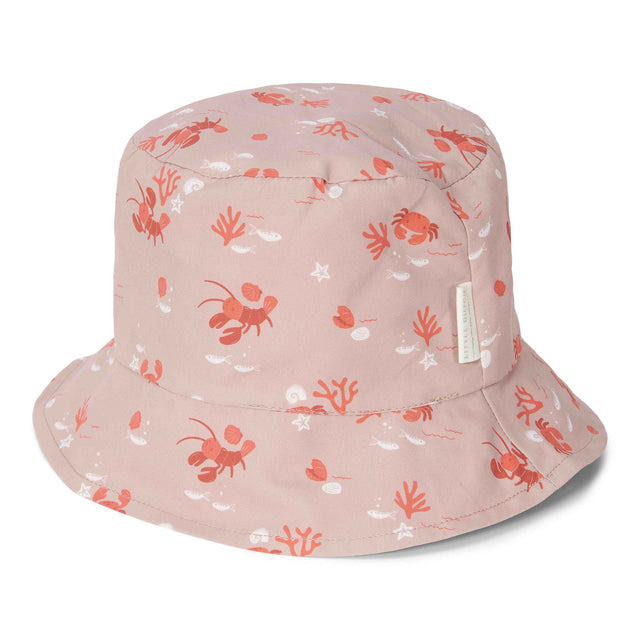 Little Dutch Reversible Bucket Hat In Lobster Bay Print 