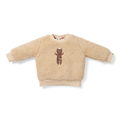 Little Dutch Teddy Christmas Sweater - Gingerbread