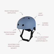 Banwood Kids Helmet - Matte Blue