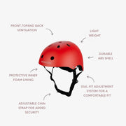 Banwood Kids Helmet 50-54cm - Matte Red
