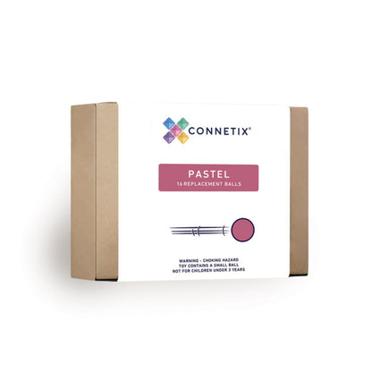 CONNETIX Magnetic Tiles 16 Piece Pastel Replacement Ball Pack
