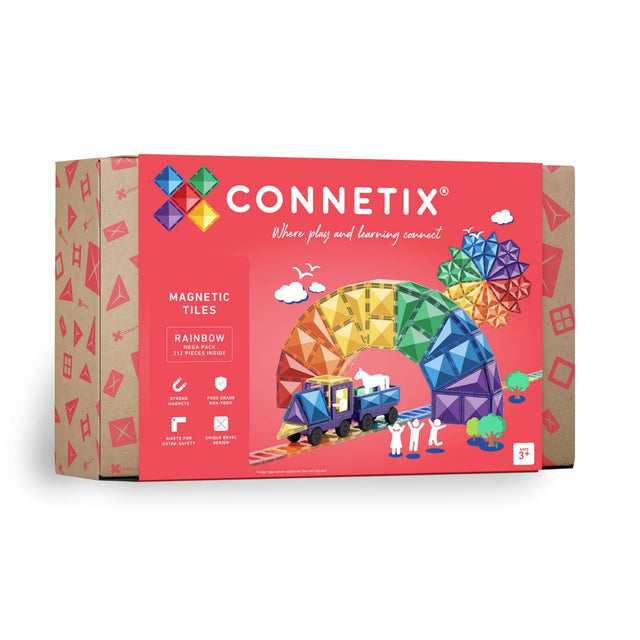 Connetix Magnetic Tiles 212 Mega Pack
