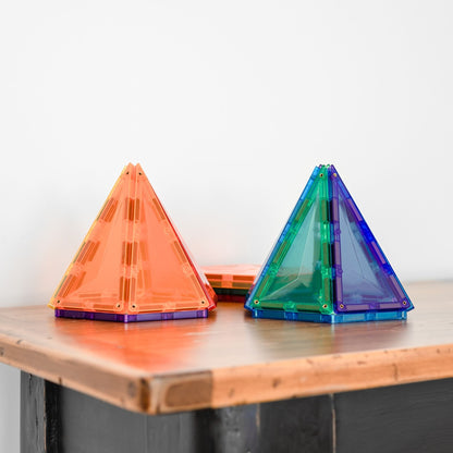 CONNETIX Magnetic Tiles 30 Piece Rainbow Geometry Pack