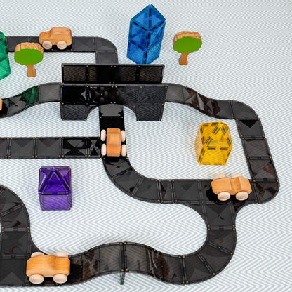 CONNETIX Magnetic Tiles 48 Piece Roads Creative Pack