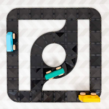CONNETIX Magnetic Tiles 48 Piece Roads Creative Pack