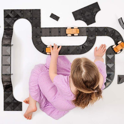 CONNETIX Magnetic Tiles 48 Piece Roads Creative Pack