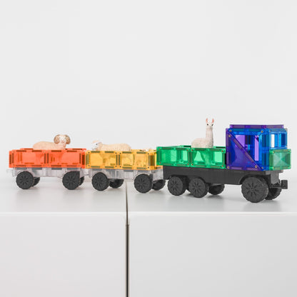 CONNETIX Magnetic Tiles 50 Piece Rainbow Transport Pack