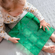 CONNETIX Magnetic Tiles 2 Piece Base Plate Pack - Green & Blue