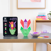 CONNETIX Magnetic Tiles 21 Piece Pro Build-It Flower Pack