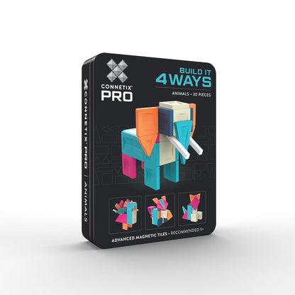 CONNETIX Magnetic Tiles 30 Piece Pro Build-It Animals Pack
