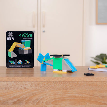 CONNETIX Magnetic Tiles 30 Piece Pro Build-It Vehicles Pack