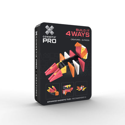 CONNETIX Magnetic Tiles 36 Piece Pro Build-It Creatures Pack