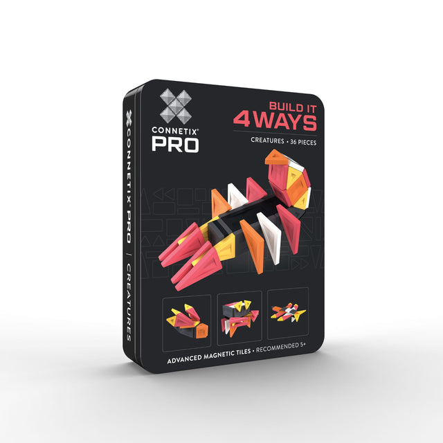 CONNETIX Magnetic Tiles 36 Piece Pro Build-It Creatures Pack