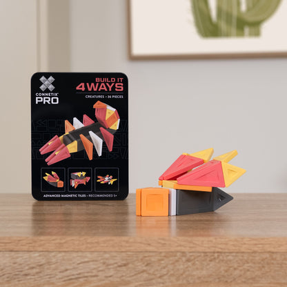 CONNETIX Magnetic Tiles 36 Piece Pro Build-It Creatures Pack