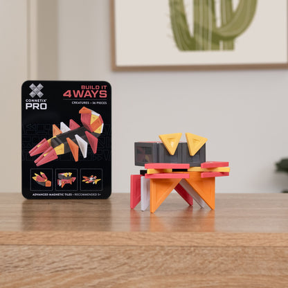 CONNETIX Magnetic Tiles 36 Piece Pro Build-It Creatures Pack