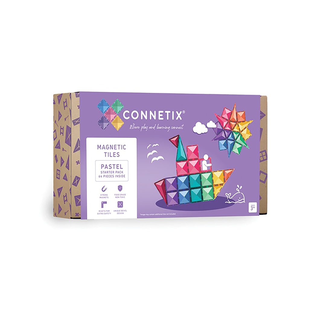 Magnetic Tiles 64 Piece Pastel Starter Pack