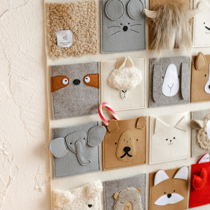 MiniCamp Felt Pocket Wall Organiser - Animals
