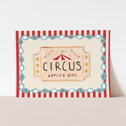 Kid of the Village Circus Ticket Fine Art Print