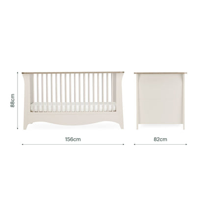 CuddleCo Clara Luxe 2 Piece Furniture Set - Cashmere & Ash