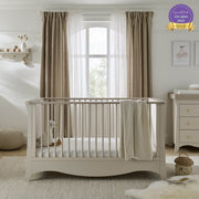 CuddleCo Clara Cot Bed - Cashmere & Ash