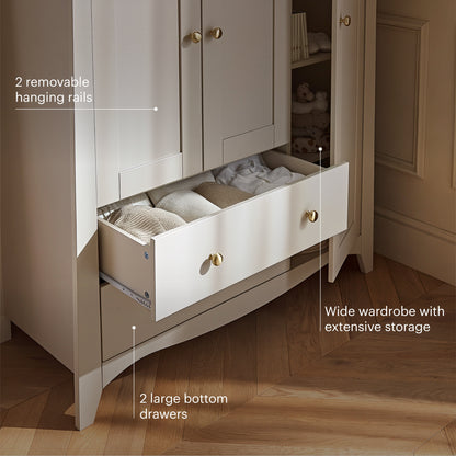 CuddleCo Clara Luxe 3 Piece Furniture Set - Cashmere & Ash