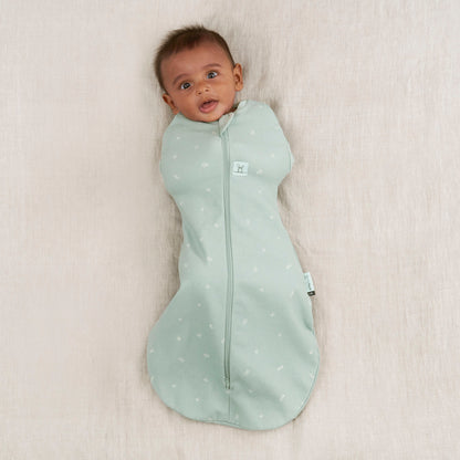 ergoPouch Organic All Year Cocoon Swaddle Sleeping Bag - Sage 1.0 TOG