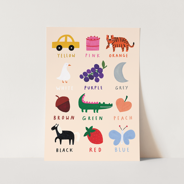 Kid of the Village Colours Fine Art Print