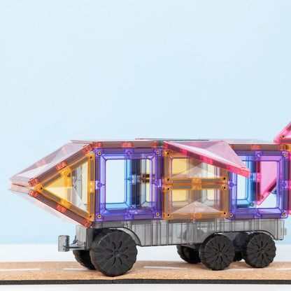 CONNETIX Magnetic Tiles 50 Piece Pastel Transport Pack