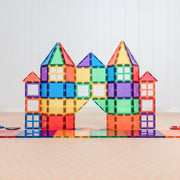 CONNETIX Magnetic Tiles 60 Piece Rainbow Starter Pack