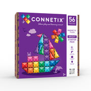 CONNETIX Magnetic Tiles 56 Piece Bright Starter Pack