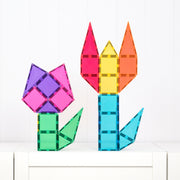 CONNETIX Magnetic Tiles 56 Piece Bright Starter Pack