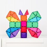 CONNETIX Magnetic Tiles 56 Piece Bright Starter Pack