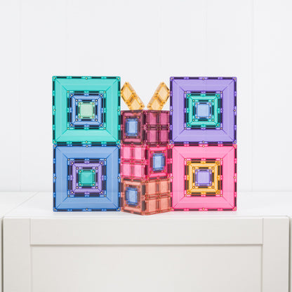 Connetix Magnetic Tiles 48 Piece Pastel Portal Pack