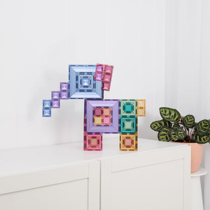 Connetix Magnetic Tiles 48 Piece Pastel Portal Pack