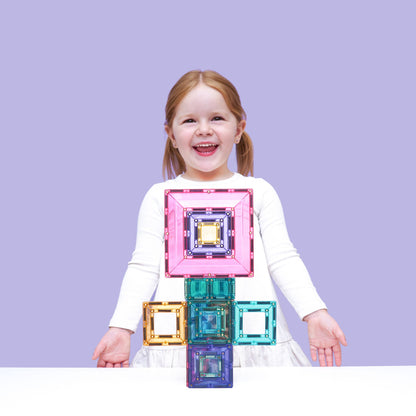 Connetix Magnetic Tiles 48 Piece Pastel Portal Pack
