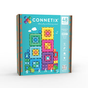 CONNETIX Magnetic Tiles 48 Piece Bright Portal Pack