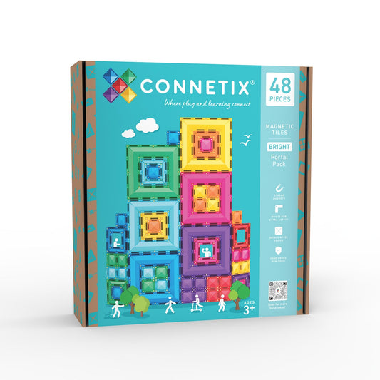 Connetix Tiles - 48 Piece Bright Portal Pack