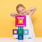 CONNETIX Magnetic Tiles 48 Piece Bright Portal Pack