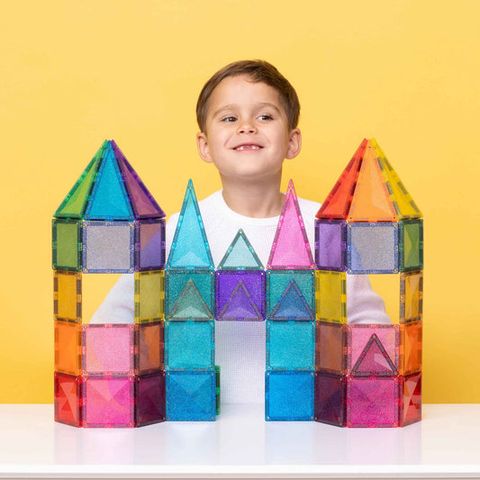 Connetix Tiles - 48 Piece Glitter Castle Pack