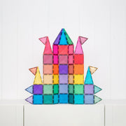 CONNETIX Magnetic Tiles 48 Piece Glitter Castle Pack
