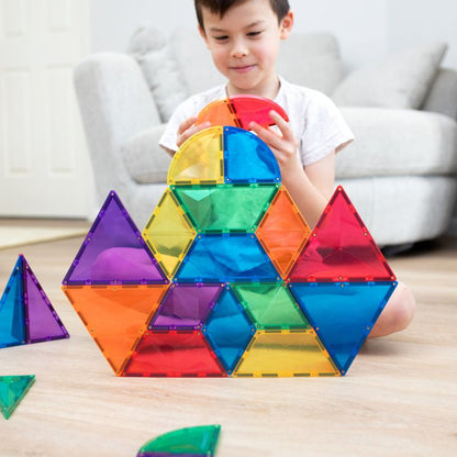 CONNETIX Magnetic Tiles 36 Piece Rainbow Shape Expansion Pack