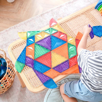CONNETIX Magnetic Tiles 36 Piece Rainbow Shape Expansion Pack