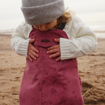 Toastie Fully Waterproof Dungarees - Soft Pink Magic Print