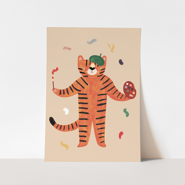 Kid of the Village Creative Cat Fine Art Print