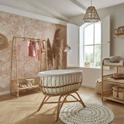 Cuddle Co Aria Rattan Crib - Natural