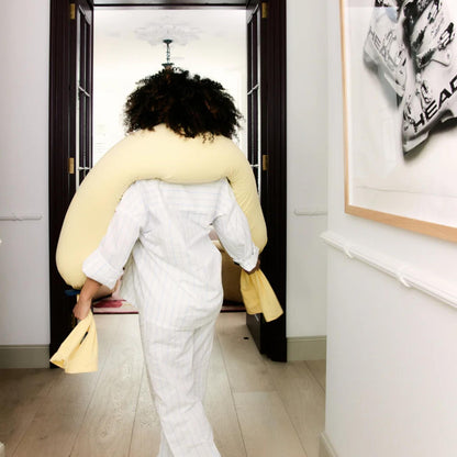 Cushy Puff Pregnancy Pillow - Mellow Yellow